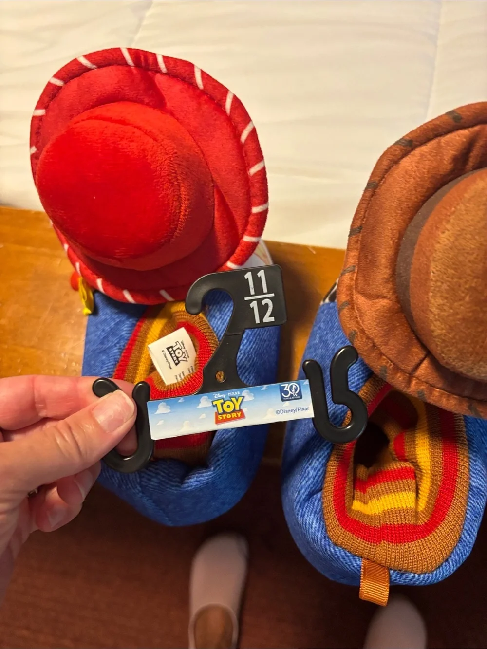 Toy Story Woody & Jessie Plush Slip-On Shoes - Brown, Red, Blue